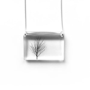 Resin Necklace: Side Tree Necklace