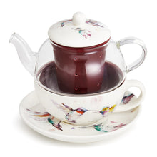 Load image into Gallery viewer, Tea Pot Set: Hummingbird Tea Set

