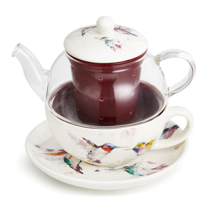 Tea Pot Set: Hummingbird Tea Set