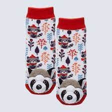 Country Raccoon Baby Socks