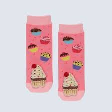 Pink Cupcake Baby Socks
