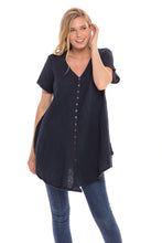 Load image into Gallery viewer, Thai Button Front Short Sleeved Top
