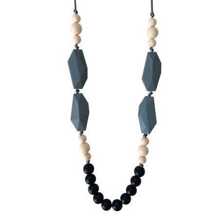 The Nathan - Black Teething Necklace