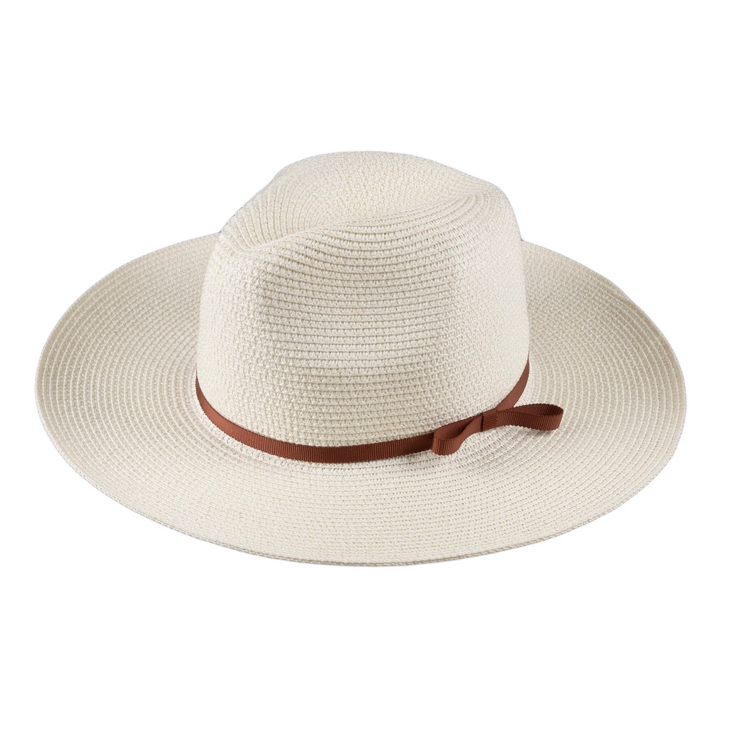 Ivory Hat with Small Bow