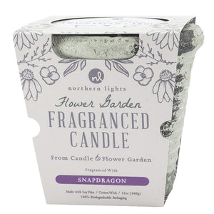 Snapdragon Flower Garden Candle 12oz WITH FLOWER SEEDS