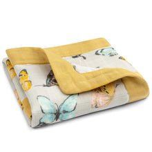 Load image into Gallery viewer, Bamboo Butterfly Mini Lovey Blankie
