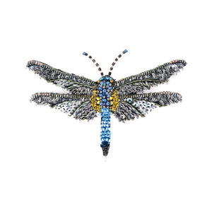 Blue Dasher Dragonfly Pin