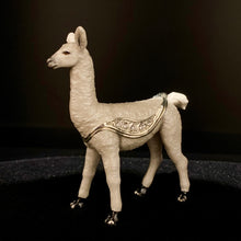 Load image into Gallery viewer, Enamel Llama with Bling Trinket Box
