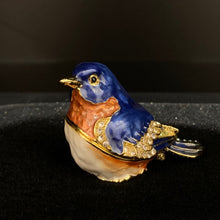 Load image into Gallery viewer, Mini Bluebird Trinket Box with Pizzazz
