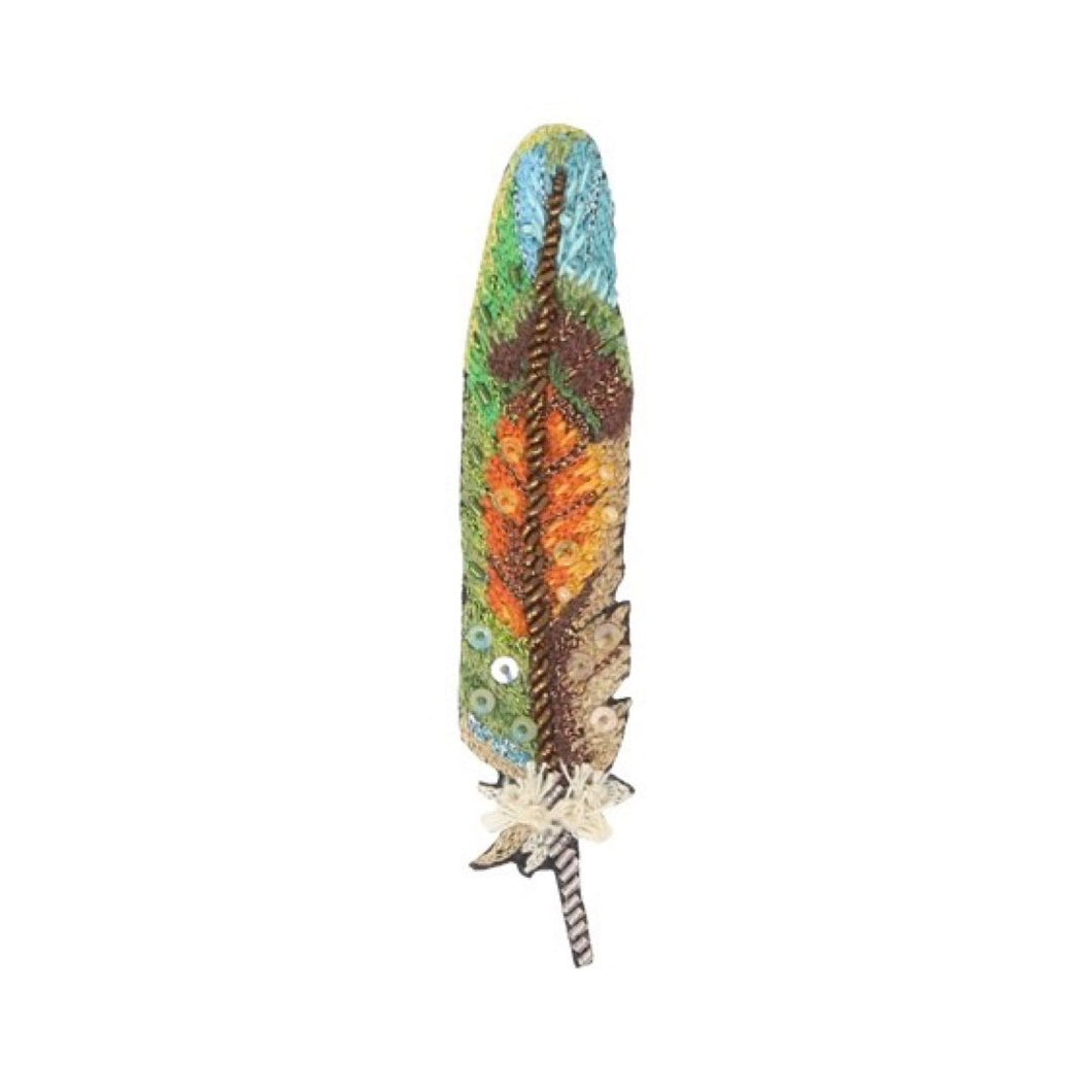Lovebird Feather Brooch Pin