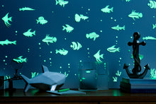 Load image into Gallery viewer, GLOPLAY Glow in the Dark Stickers: Tropical Fish
