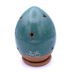 Mini Bicycle Luminary on Teal