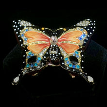 Load image into Gallery viewer, Yellow Butterfly Bejeweled Trinket Box
