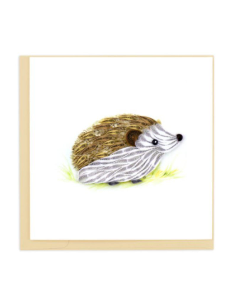 Hedgehog Quilled Card