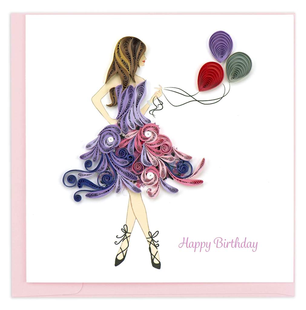 Birthday Girl Quilled Card
