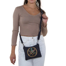 Load image into Gallery viewer, Sacred Geometry Luck Crystal Grid Cross Body Bag

