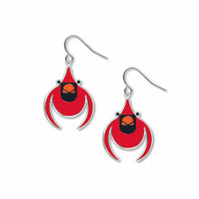 Load image into Gallery viewer, Charley Harper&#39;s Cardinal Earrings
