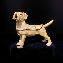 Load image into Gallery viewer, Yellow Lab Bejeweled Trinket Box
